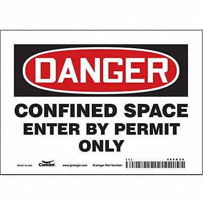 Safety Sign 5 inx7 in Vinyl