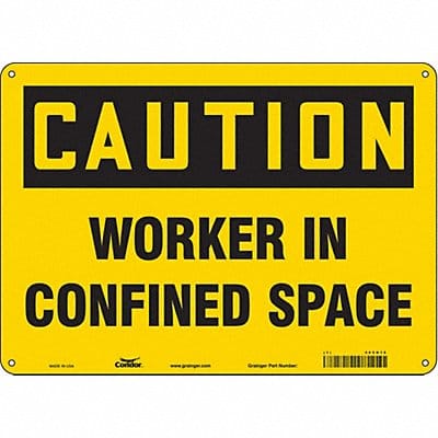 J8713 Safety Sign 10 in x 14 in Aluminum