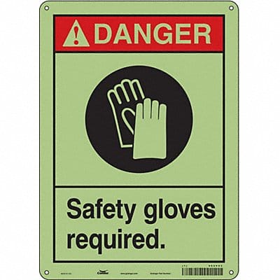 K0621 Safety Sign 14 in x 10 in Polyethylene