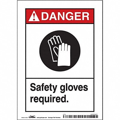 K0621 Safety Sign 7 in x 5 in Vinyl