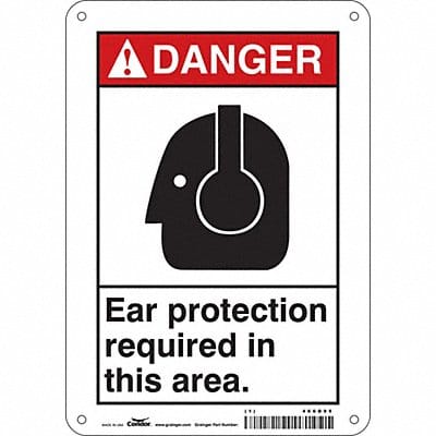 Safety Sign 10 inx7 in Aluminum