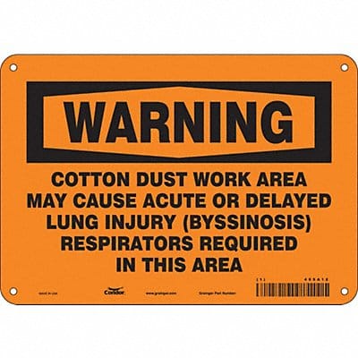 Safety Sign 7 in x 10 in Aluminum