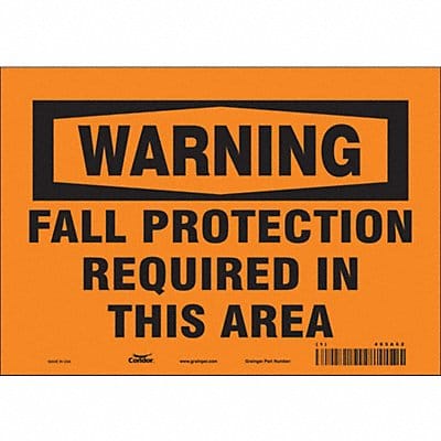 Safety Sign 7 in x 10 in Vinyl