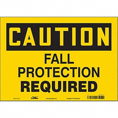 Safety Sign 10 inx14 in Vinyl