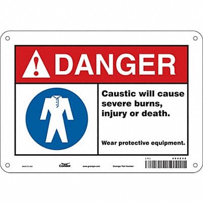 Safety Sign 7 in x 10 in Aluminum