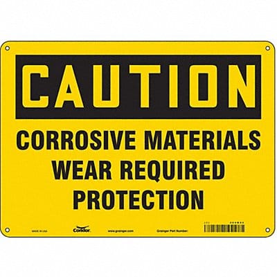 J6946 Safety Sign 10 in x 14 in Aluminum