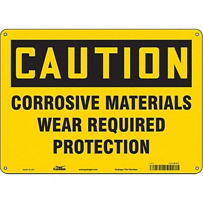 J6946 Safety Sign 10 inx14 in Polyethylene