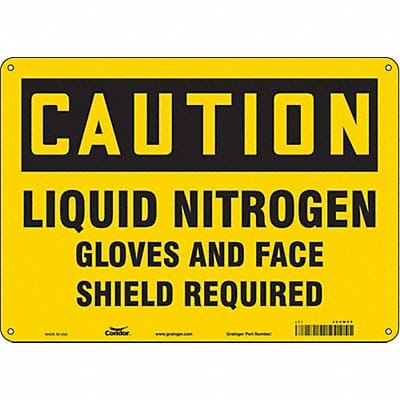 Safety Sign 10 inx14 in Aluminum