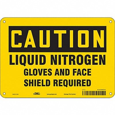 Safety Sign 7 inx10 in Polyethylene