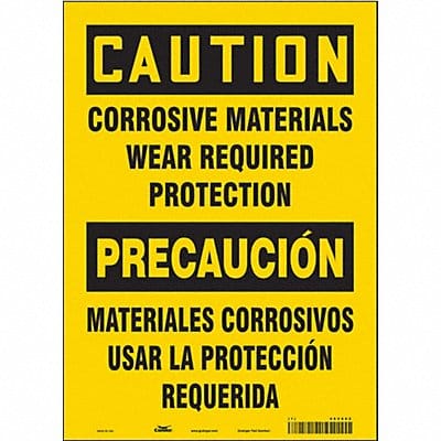 Safety Sign 14 in x 10 in Vinyl