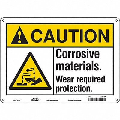 Safety Sign 10 inx14 in Aluminum