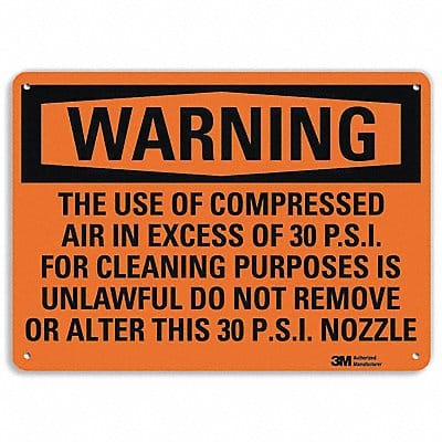 Security Sign 10 in x 14 in Aluminum