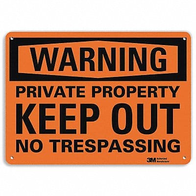 Security Sign 10 inx14 in Aluminum