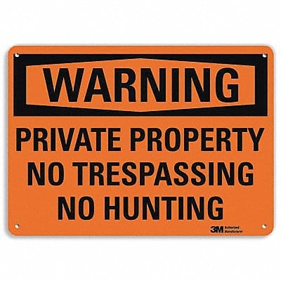 Security Sign 10 inx14 in Aluminum