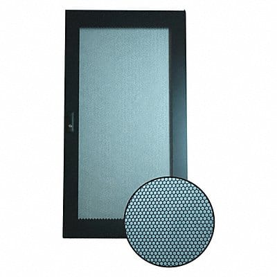 Perforated Door Rack Mount Black