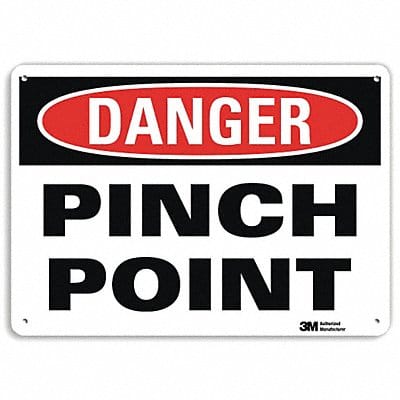 Danger Sign 7 in x 10 in Aluminum