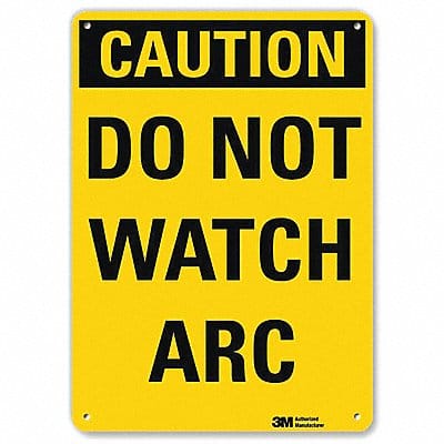 Caution Sign 14 inx10 in Aluminum