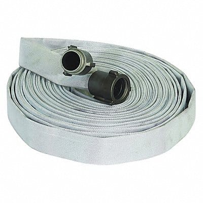 Fire Hose 100 ft White Polyester