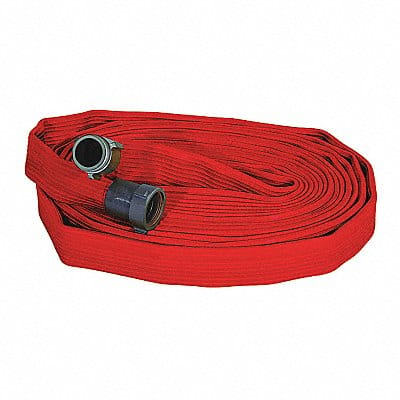 Fire Hose 50 ft Red Rubber