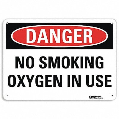 Danger Sign 7 in x 10 in Aluminum