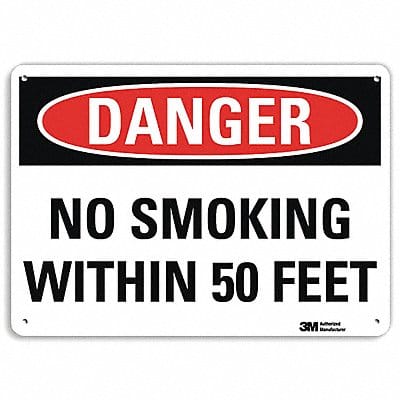 Danger Sign 7 in x 10 in Aluminum