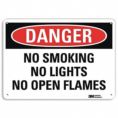 Danger Sign 7 in x 10 in Aluminum