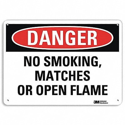 Danger Sign 7 in x 10 in Aluminum