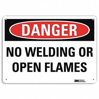 Danger Sign 7 in x 10 in Aluminum