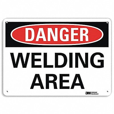 Danger Sign 7 in x 10 in Aluminum