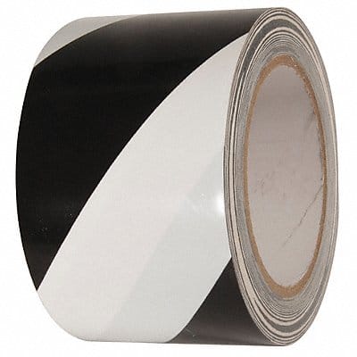 Floor Tape Black/White 3 inx54 ft Roll