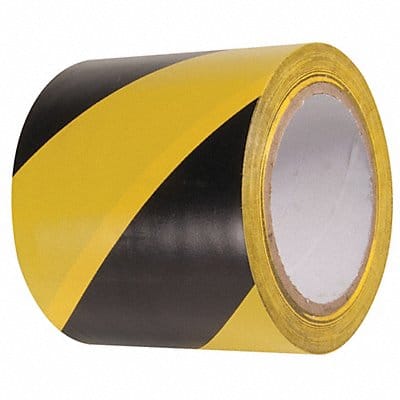 Floor Tape Black/Yellow 4 inx54 ft Roll