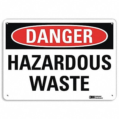 Danger Sign 7 in x 10 in Aluminum