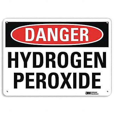 Danger Sign 7 in x 10 in Aluminum