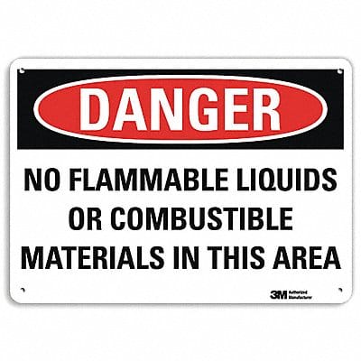 Danger Sign 7 in x 10 in Aluminum