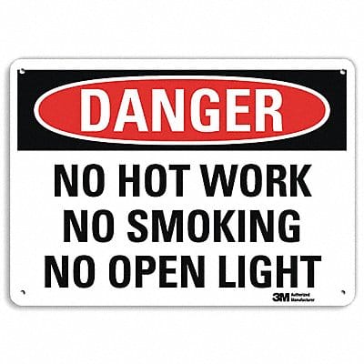 Danger Sign 7 in x 10 in Aluminum