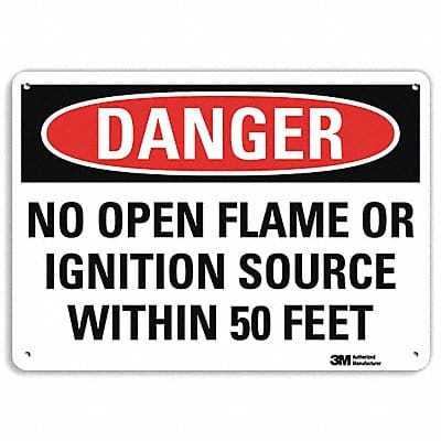 Danger Sign 7 in x 10 in Aluminum