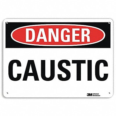 Danger Sign 7 in x 10 in Aluminum