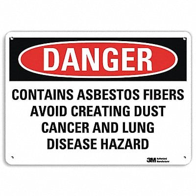 Danger Sign 7 in x 10 in Aluminum