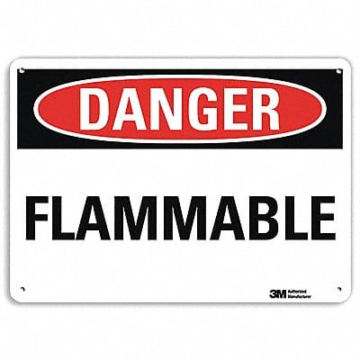 Danger Sign 7 in x 10 in Aluminum