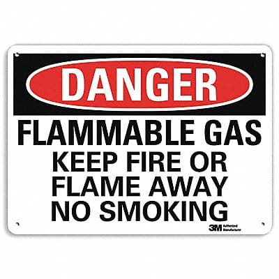 Danger Sign 7 in x 10 in Aluminum