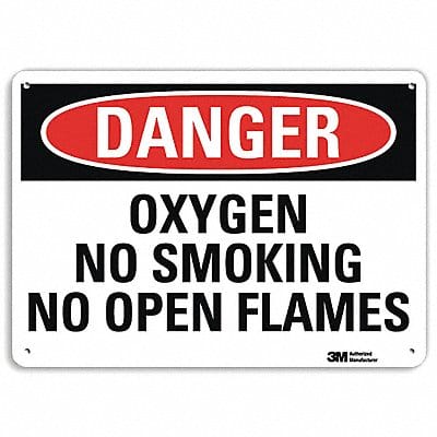 Danger Sign 10 inx14 in Aluminum