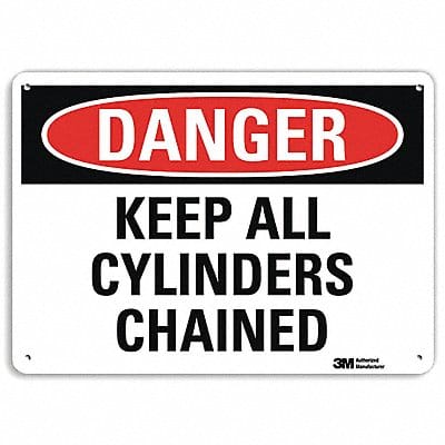 Danger Sign 10 in x 14 in Aluminum