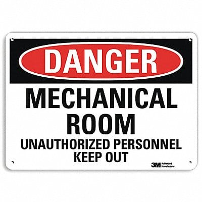 Danger Sign 10 inx14 in Aluminum