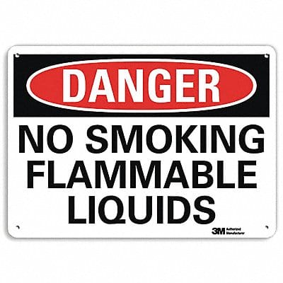 Danger Sign 10 in x 14 in Aluminum