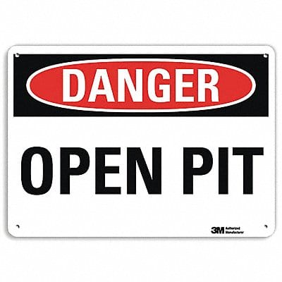 Danger Sign 10 inx14 in Aluminum