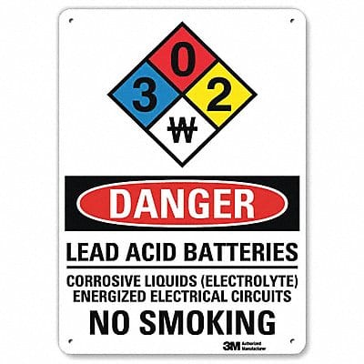 Danger Sign 14 inx10 in Aluminum