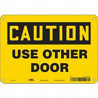 Safety Sign 7 in x 10 in Polyethylene