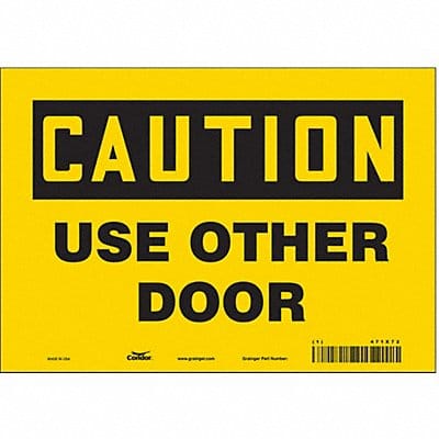 Safety Sign 7 in x 10 in Vinyl