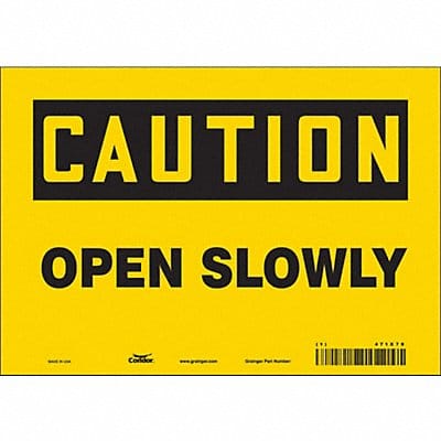 Safety Sign 7 in x 10 in Vinyl