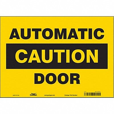 J7722 Safety Sign 10 in x 14 in Vinyl